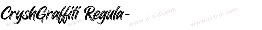CryshGraffiti Regula字体转换